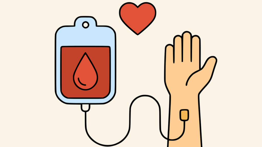 Donazione di una goccia di sangue per la Giornata Mondiale dei Donatori di Sangue